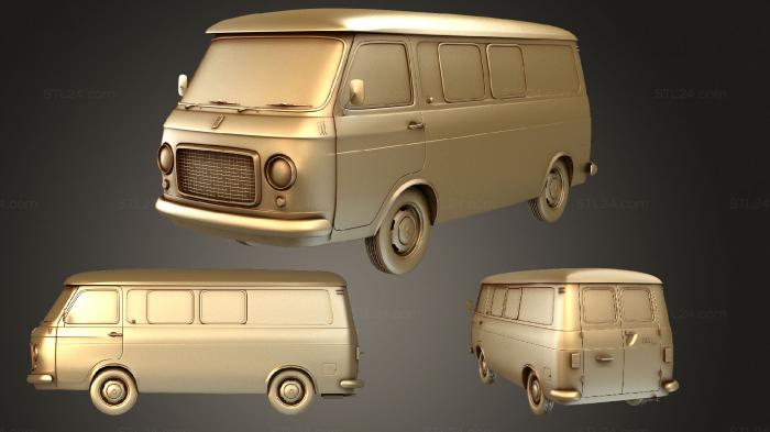 Автомобили и транспорт (Автобус Fiat 238 1968 года выпуска, CARS_1433) 3D модель для ЧПУ станка